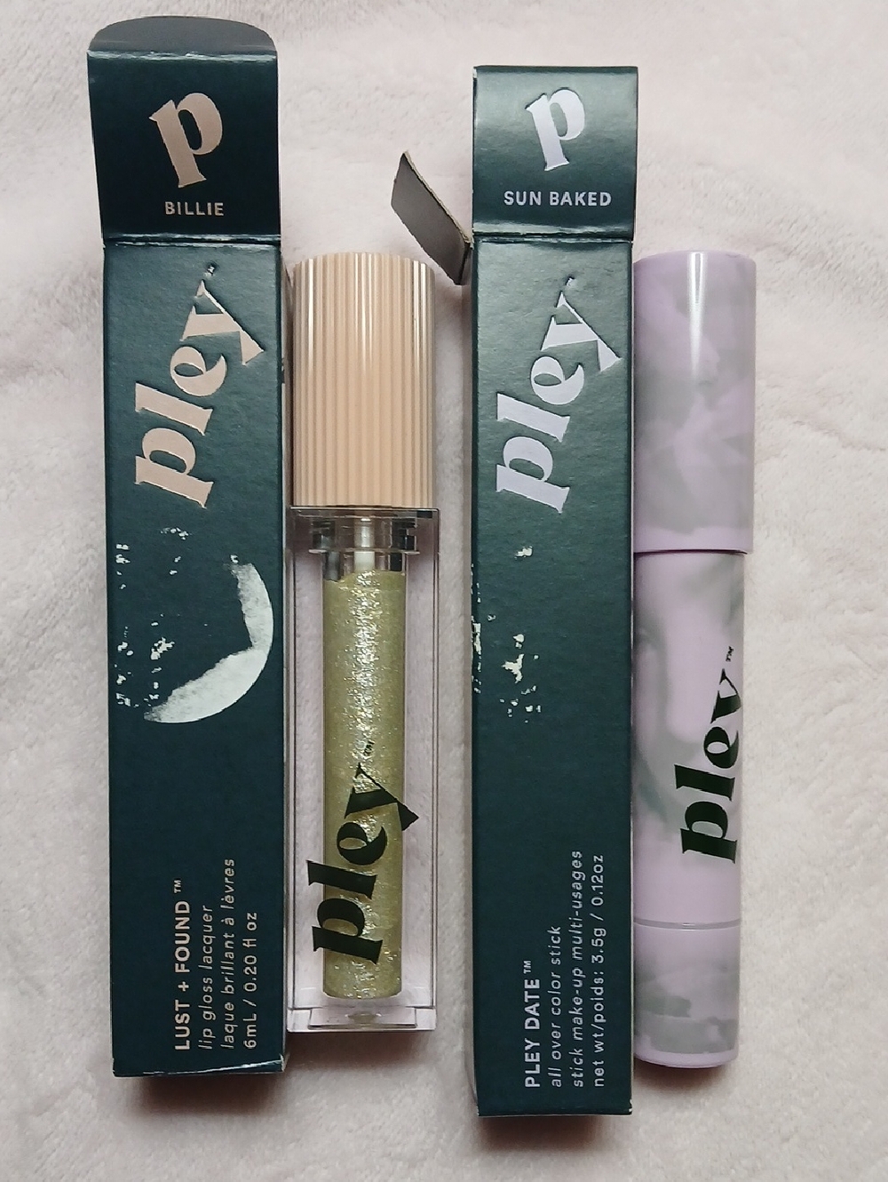 6 For $25 Pley Duo Lust + Found Shimmer Gloss And Pley Date All Over Stick